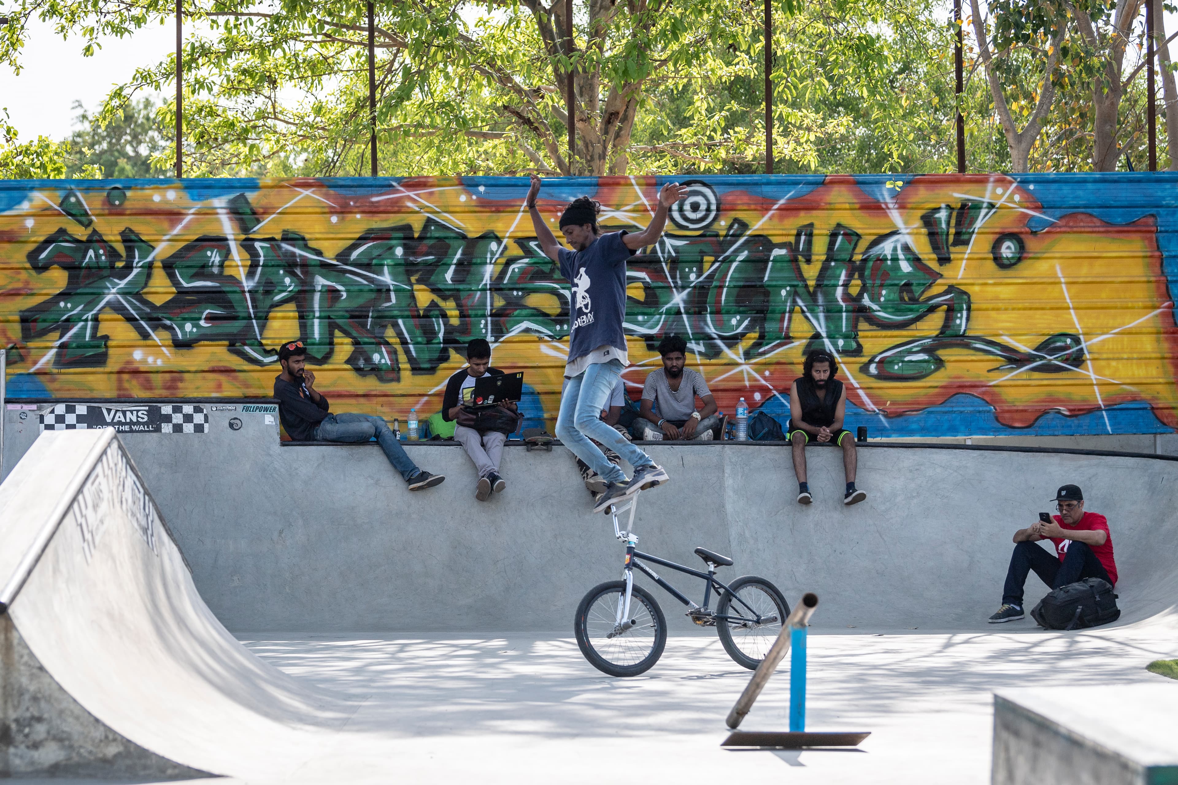 BMX rider at WallRide Park
